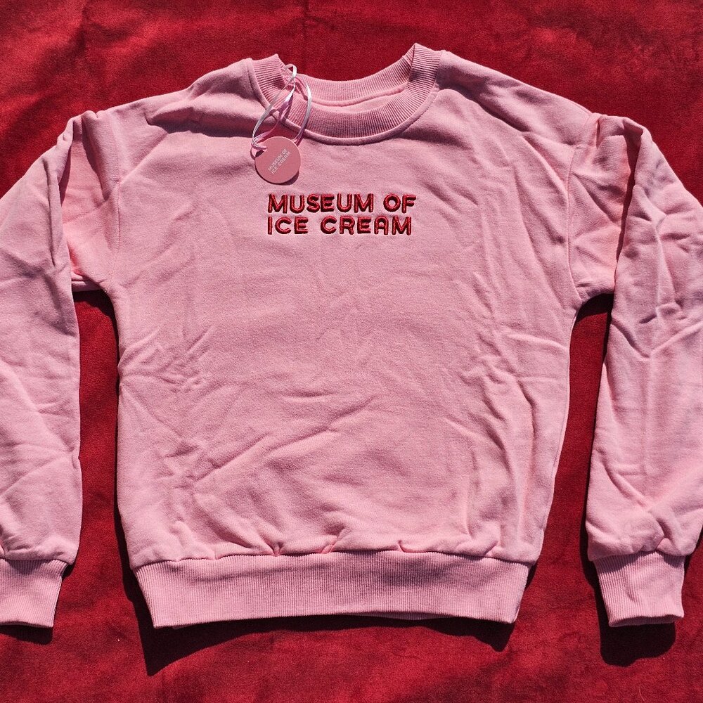 Museum of Ice Cream Pink Crewneck Sweatshirt NWT